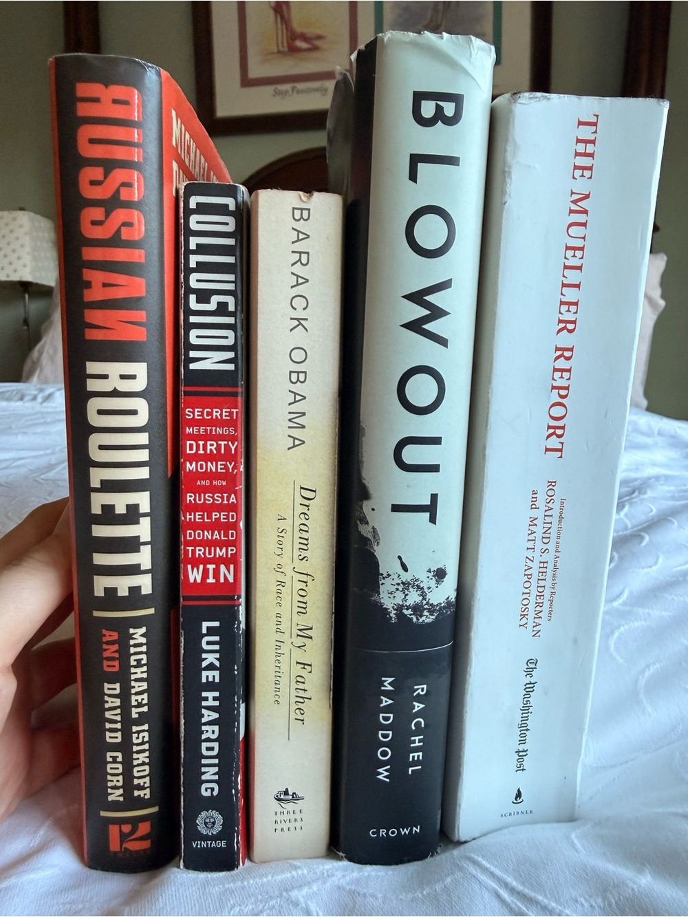 Set of 5 Political Non-Fiction Book Lot - Obama, Maddow, Mueller Report